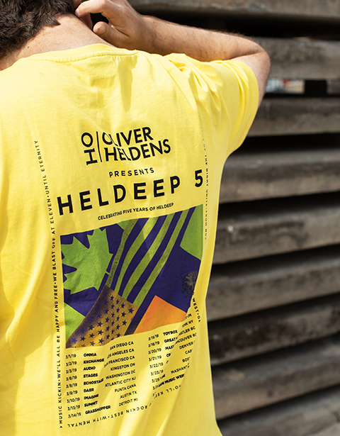 Oliver Heldens Heldeep Tour Tee Back